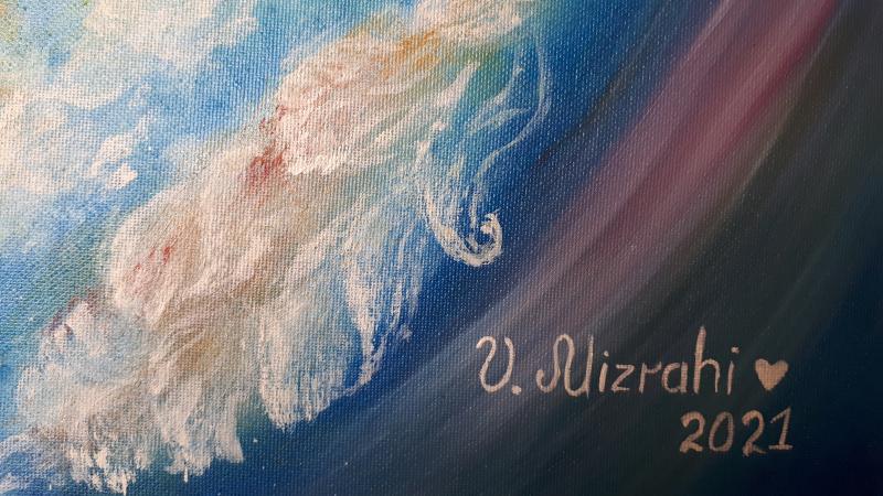 Картина маслом "Вдохновение" на холсте на подрамнике 90×60 см.