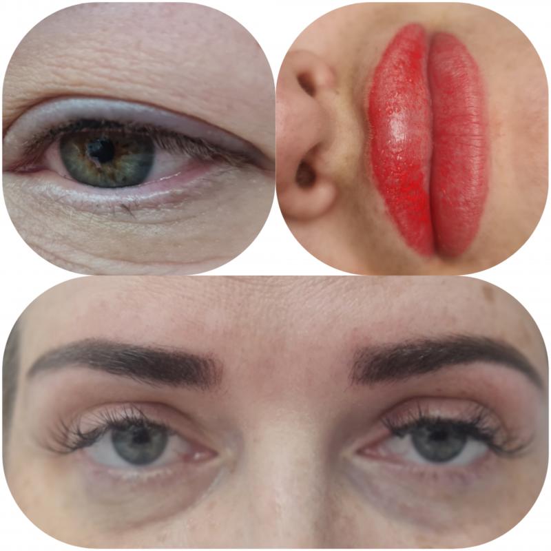 перманентный макияж, коррекция и окрашивание бровей, окрашивание ресниц