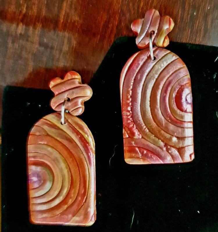 Серьги авторские из фимо
