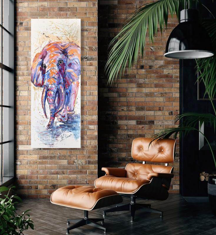 Слон Картины маслом и акрилом