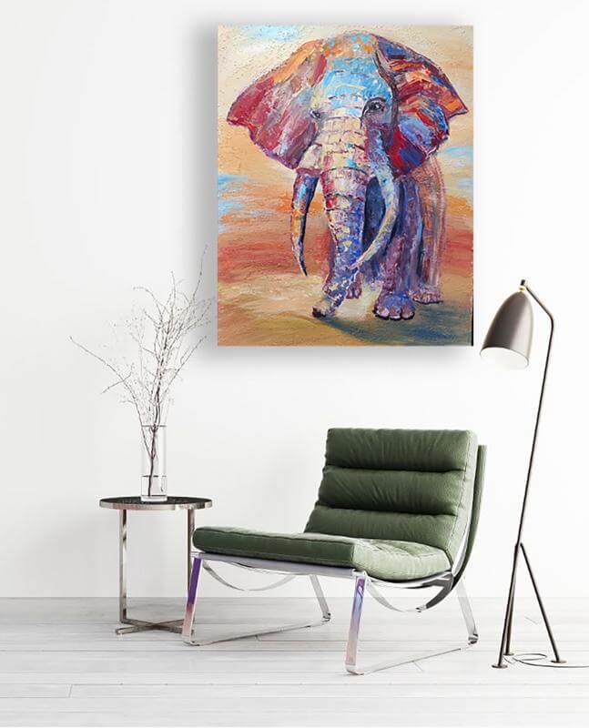 Слон Картины маслом и акрилом