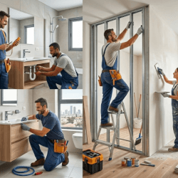 Мастер и специалисты для ремонтных работ шипуц